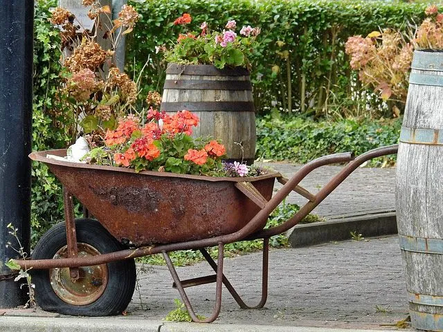 a wheelbarrow full of flowers
Wheelbarrow For Planting
Can I Use a Wheelbarrow For Planting?
what wheelbarrow should i use for panting 