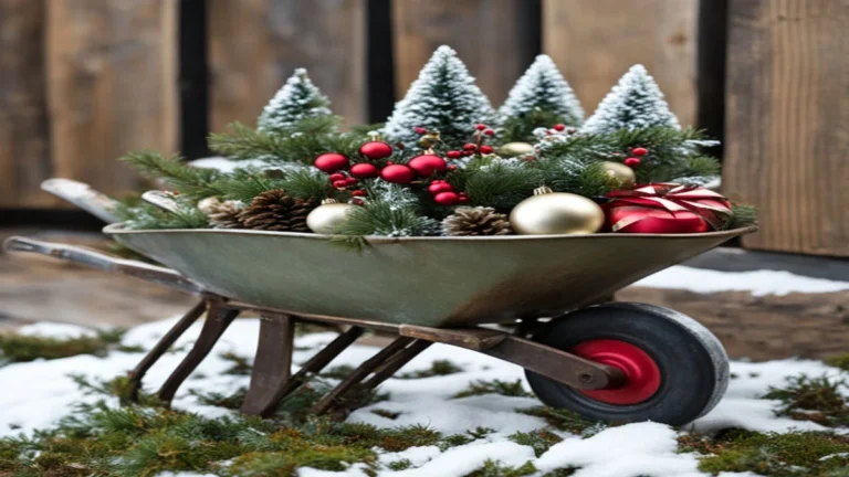 Wheelbarrow For Christmas a wheelbarrow full of christmas lights